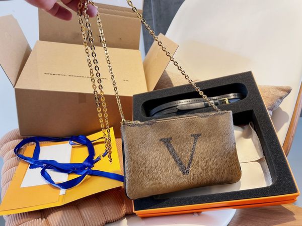 designers double zip pochette chain cross body bag monograms letter flower check shoulder bags two zipped pockets clutch women crossbody han
designers double zip pochette chain cross body bag monograms letter flower check shoulder bags two zipped pockets clutch women crossbody han