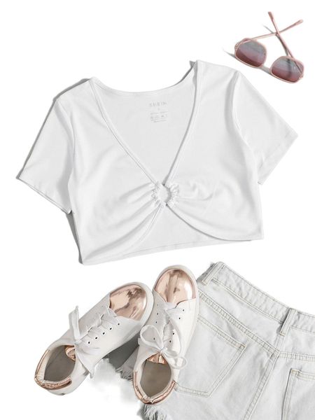 plunging neck o-ring crop w7bg#, White
plunging neck o-ring crop w7bg#, White