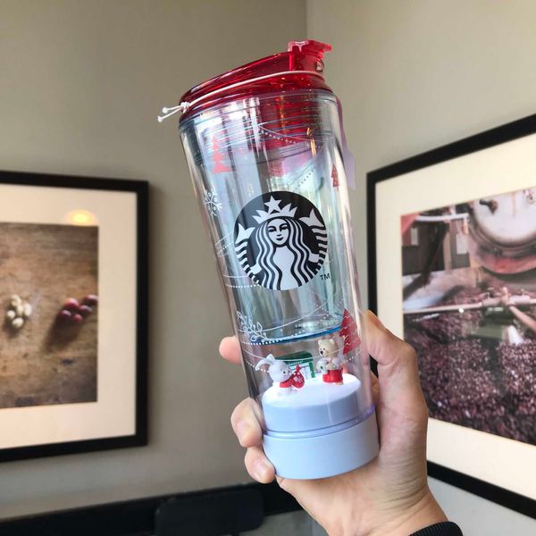 2019 starbucks cup new christmas party scene plastic accompanying cup water cup 296ml
2019 starbucks cup new christmas party scene plastic accompanying cup water cup 296ml
