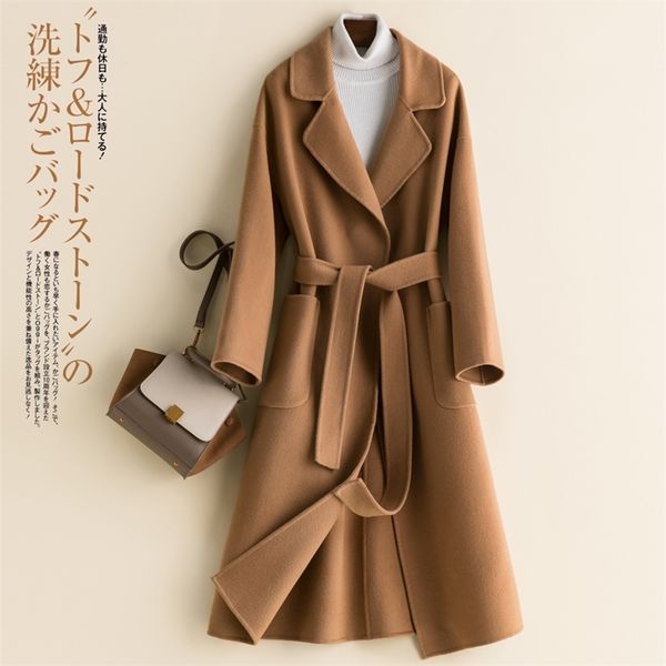 the new solid color season clearance double cashmere coat of female in long woollen coat wool woolen cloth lj200928, Black
the new solid color season clearance double cashmere coat of female in long woollen coat wool woolen cloth lj200928, Black