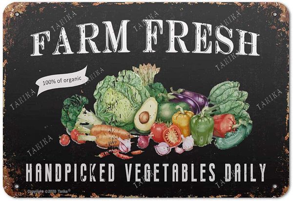 farm fresh handpicked vegetables daily 8x12 inch vintage look iron decoration art sign for home kitchen bathroom farm garden garage
farm fresh handpicked vegetables daily 8x12 inch vintage look iron decoration art sign for home kitchen bathroom farm garden garage