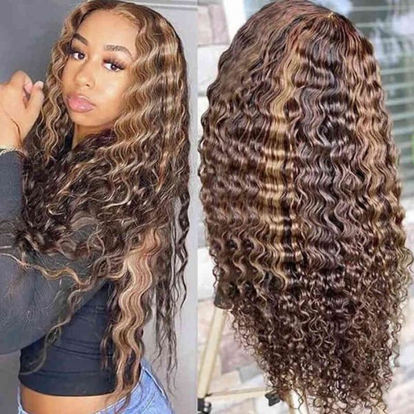 highlight wig human hair deep wave frontal colored s 30 inch lace front closure s natura 220608, Black 
highlight wig human hair deep wave frontal colored s 30 inch lace front closure s natura 220608, Black