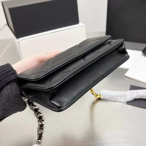 20cm 19 wallet with chain crossbody bags classic mini flap silver gold two-tone quilted card holder purse calfskin genuine leather multi poc
20cm 19 wallet with chain crossbody bags classic mini flap silver gold two-tone quilted card holder purse calfskin genuine leather multi poc