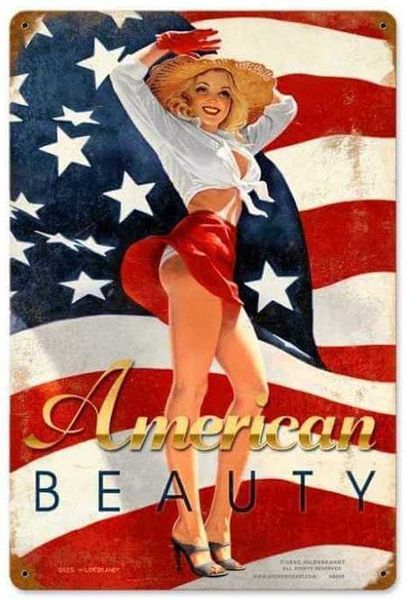 american beauty - pin-up girl retro metal tin sign vintage aluminum sign for home coffee wall decor 8x12 inch
american beauty - pin-up girl retro metal tin sign vintage aluminum sign for home coffee wall decor 8x12 inch