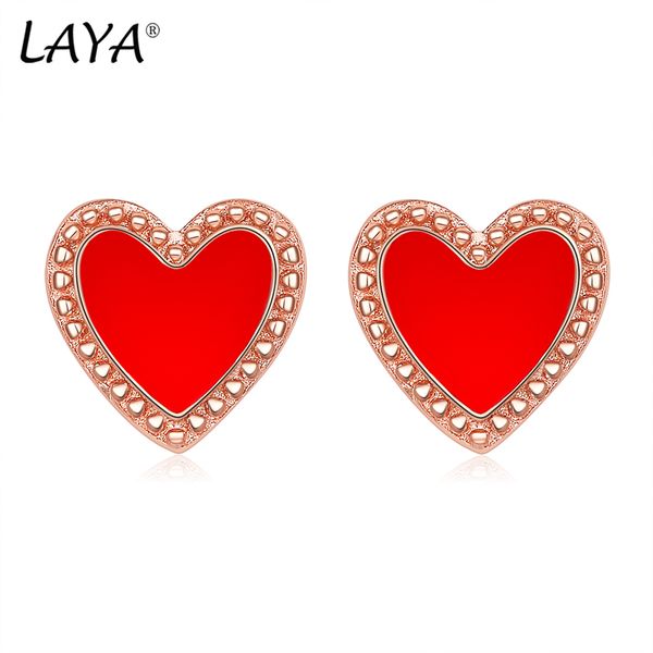 laya 925 sterling silver stud earrings for women minimalist geometric enamel heart-shape ear stud wedding statement jewelry, Golden;silver
laya 925 sterling silver stud earrings for women minimalist geometric enamel heart-shape ear stud wedding statement jewelry, Golden;silver