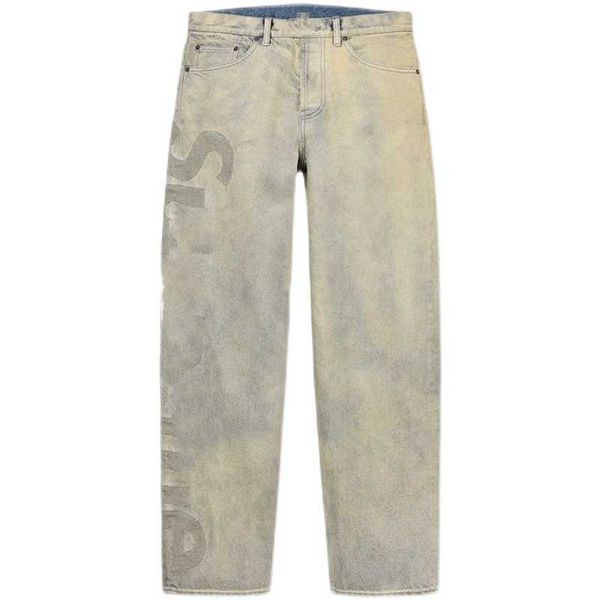 men's jeans milu / week2 ss22 inset jean wash straight tube loose denim casual pants, Blue
men's jeans milu / week2 ss22 inset jean wash straight tube loose denim casual pants, Blue