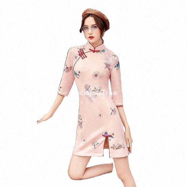 ethnic clothing chinese cheongsam elegant velvet half sleeve printing qipao dress women party s78n#, Red
ethnic clothing chinese cheongsam elegant velvet half sleeve printing qipao dress women party s78n#, Red