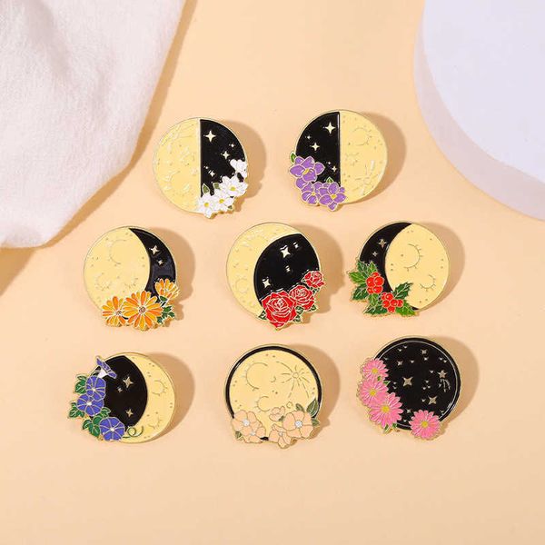 japan and south korea beautiful brooch moon flowers knot city yongnai is the brave metal badge commemorative clothing accessories starry sky, Gray
japan and south korea beautiful brooch moon flowers knot city yongnai is the brave metal badge commemorative clothing accessories starry sky, Gray