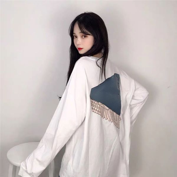 designer t shirt palaces three-dimensional pattern printed long-sleeved t-shirt classic triangle logo loose hip-hop round neck sweatshirt me, White;black
designer t shirt palaces three-dimensional pattern printed long-sleeved t-shirt classic triangle logo loose hip-hop round neck sweatshirt me, White;black