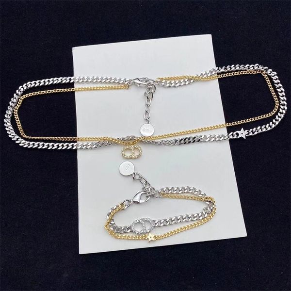 fashion jewelry online 2022 new letter diamond inlaid double-layer necklace women's bracelet net red same style, Black
fashion jewelry online 2022 new letter diamond inlaid double-layer necklace women's bracelet net red same style, Black
