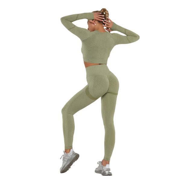 women's tracksuits new pleated seamless fitness yoga suit high waist slim sports long sleeve yoga pants two-piece set fashionable and c, Gray
women's tracksuits new pleated seamless fitness yoga suit high waist slim sports long sleeve yoga pants two-piece set fashionable and c, Gray