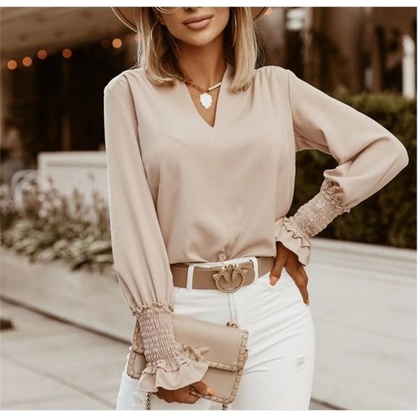 autumn elegant deep v-neck solid blouse shirts women casual loose long sleeve pullover office lady fashion sweet blusa 201202, White
autumn elegant deep v-neck solid blouse shirts women casual loose long sleeve pullover office lady fashion sweet blusa 201202, White