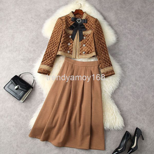 women's two piece pants winter women's bow sequin short golden velvet coat + high waist skirt set 12786, White
women's two piece pants winter women's bow sequin short golden velvet coat + high waist skirt set 12786, White