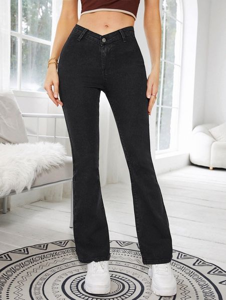 patched pocket flare leg jeans q0cj#, Blue 
patched pocket flare leg jeans q0cj#, Blue