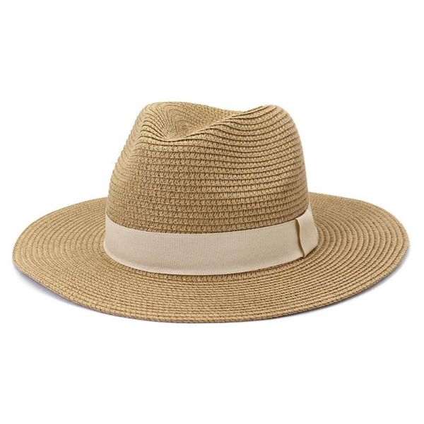 wide brim hats 2021 designer sun visor hat for women men elegant panama beach summer straw whole278u, Blue;gray
wide brim hats 2021 designer sun visor hat for women men elegant panama beach summer straw whole278u, Blue;gray