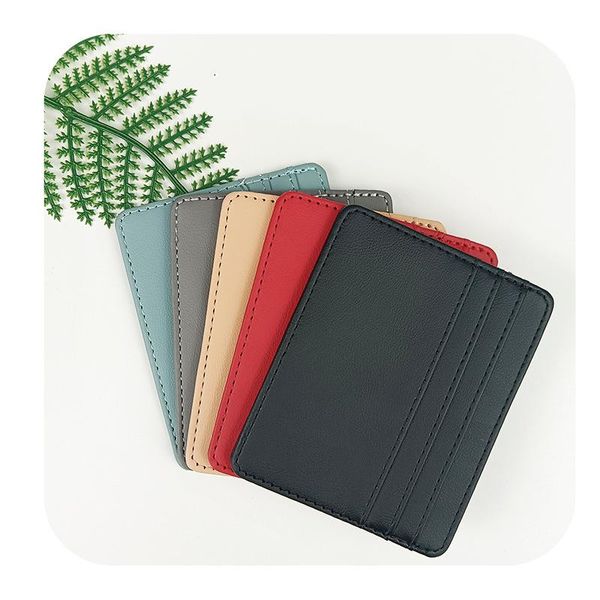 card holders pcs pu leather mini women's holder cute zipper ultra-thin coin purse id storage bagcard, Brown;gray
card holders pcs pu leather mini women's holder cute zipper ultra-thin coin purse id storage bagcard, Brown;gray