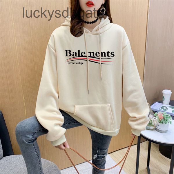 designer brand hoodies ba lencia ga 2022 new korean large size autumn and winter student loose class clothes with plush hoodie women's, Black
designer brand hoodies ba lencia ga 2022 new korean large size autumn and winter student loose class clothes with plush hoodie women's, Black