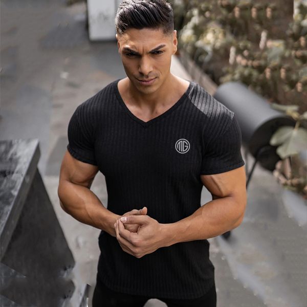 summer fashion men t-shirt knitting v-neck slim fit gym tee shirt mens short sleeve pullovers tshirts men fitness knittwear 220421, White;black
summer fashion men t-shirt knitting v-neck slim fit gym tee shirt mens short sleeve pullovers tshirts men fitness knittwear 220421, White;black