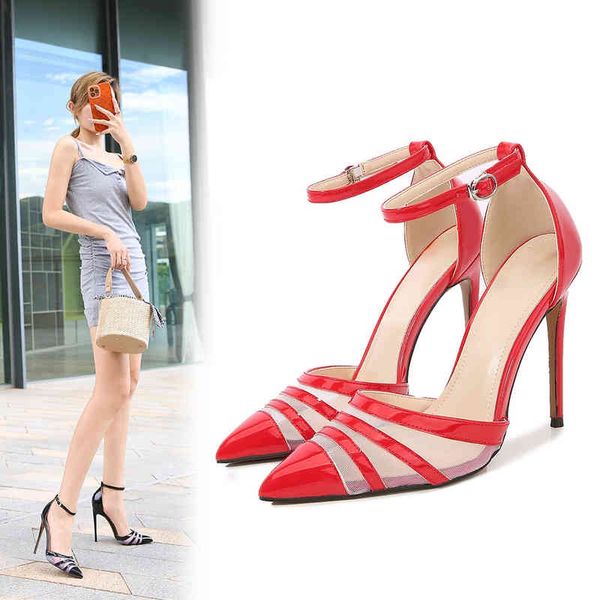 korean version sweet beauty shoes thin heels high heels shallow mouth pointed yarn mesh hollow one-sided belt sandals large, Black
korean version sweet beauty shoes thin heels high heels shallow mouth pointed yarn mesh hollow one-sided belt sandals large, Black