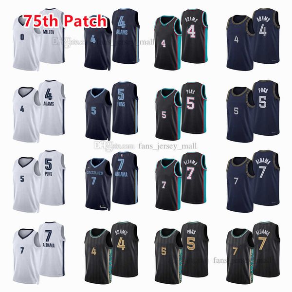 printed 75th patch city basketball jerseys steven 4 adams yves 5 pons santi 7 aldama de'anthony 0 melton jersey color black blue white, Black;red
printed 75th patch city basketball jerseys steven 4 adams yves 5 pons santi 7 aldama de'anthony 0 melton jersey color black blue white, Black;red