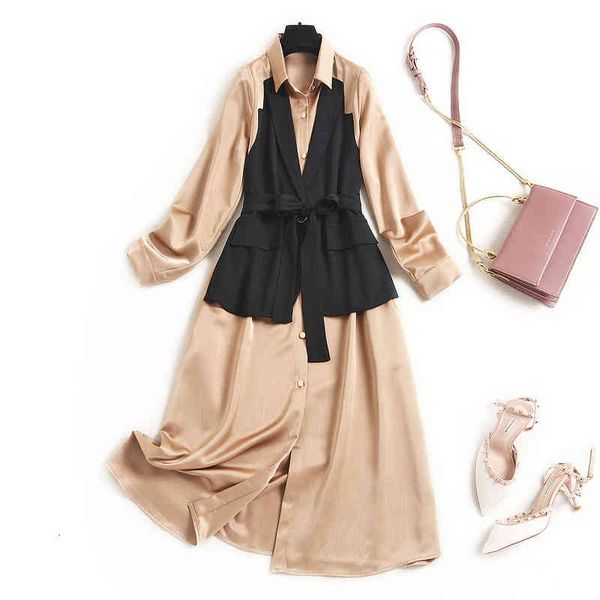 casual dresses boutique tail goods original order large foreign trade scissors label light luxury european and american spring style lapel h, Black;gray
casual dresses boutique tail goods original order large foreign trade scissors label light luxury european and american spring style lapel h, Black;gray