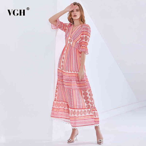 elegant print dress for women v neck half sleeve high waist a line ankle length casual oversized dresses female fashion 210507, Black;gray
elegant print dress for women v neck half sleeve high waist a line ankle length casual oversized dresses female fashion 210507, Black;gray