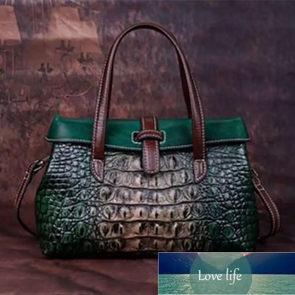 new women's handbag first layer cowhide embossed crocodile pattern retro shoulder messenger bag, Black;red
new women's handbag first layer cowhide embossed crocodile pattern retro shoulder messenger bag, Black;red
