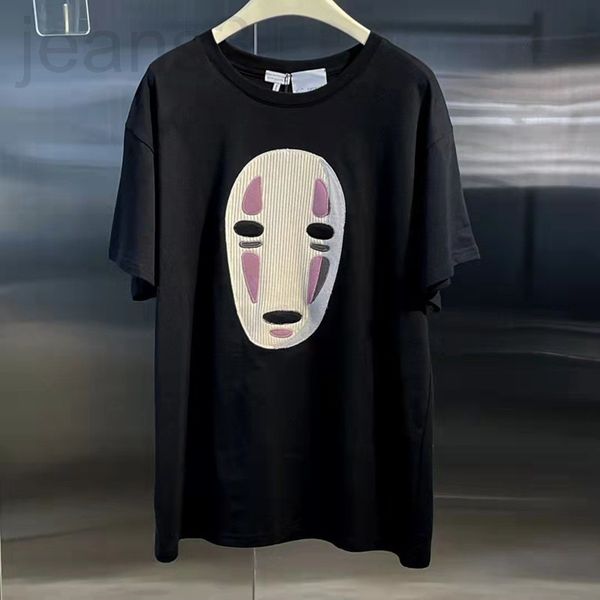 women's t-shirt designer 22 spring and summer chihiro mask faceless short sleeved t-shirt wo fashion br loose cotton half t-shirt, White
women's t-shirt designer 22 spring and summer chihiro mask faceless short sleeved t-shirt wo fashion br loose cotton half t-shirt, White
