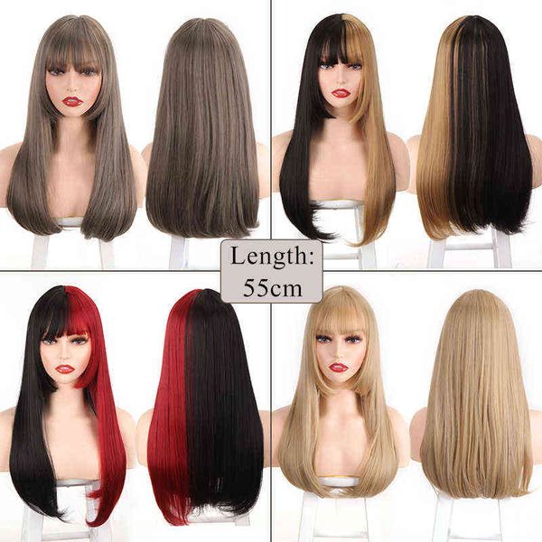 synthetic hair black and pink wig long straight cosplay lolita two tone ombre color women heat resistant s 220622
synthetic hair black and pink wig long straight cosplay lolita two tone ombre color women heat resistant s 220622