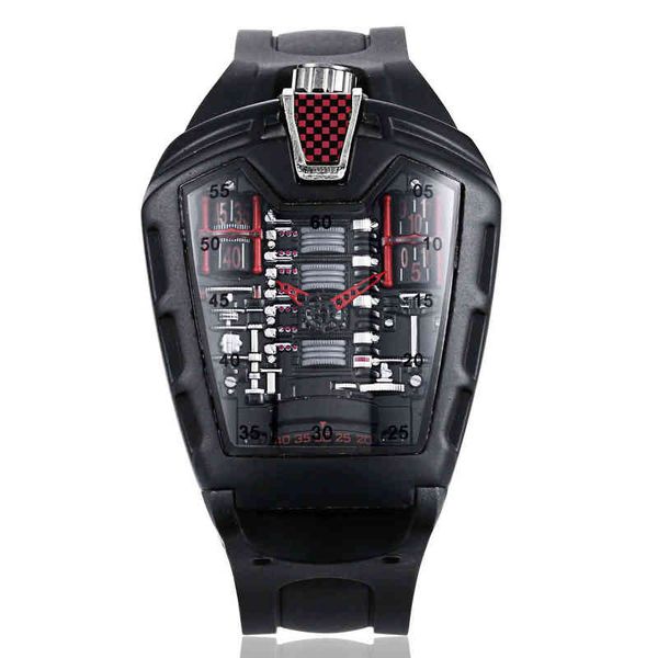 luxury mens designer watches sports car concept racing mechanical style six cylinder engine compartment creative watch men's fashion, Slivery;brown
luxury mens designer watches sports car concept racing mechanical style six cylinder engine compartment creative watch men's fashion, Slivery;brown