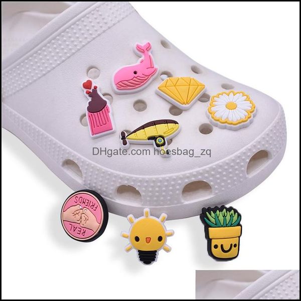 shoe parts accessories shoes soft rubber yellow theme decoration charm jibitz for croc charms clog buttons buckle drop delivery 2021 pxron, White;pink
shoe parts accessories shoes soft rubber yellow theme decoration charm jibitz for croc charms clog buttons buckle drop delivery 2021 pxron, White;pink