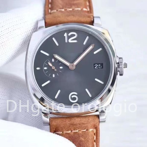 2022 elegant and domineering men's watch leather strap imported quartz movement 42mm waterproof, Slivery;brown
2022 elegant and domineering men's watch leather strap imported quartz movement 42mm waterproof, Slivery;brown
