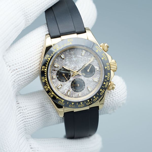 st9 steel new quality watch all subdials working 40mm automatic mechanical movement sapphire glass mens ceramic bezel watches cosmograph met, Slivery;brown
st9 steel new quality watch all subdials working 40mm automatic mechanical movement sapphire glass mens ceramic bezel watches cosmograph met, Slivery;brown