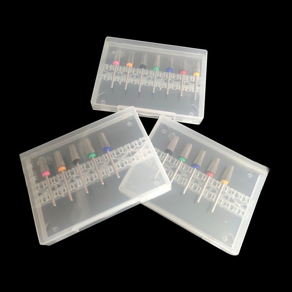 box set safety 5in1tapered safety carbide nail drill bits with cut drills carbide milling cutter for manicure remove gel, Silver
box set safety 5in1tapered safety carbide nail drill bits with cut drills carbide milling cutter for manicure remove gel, Silver