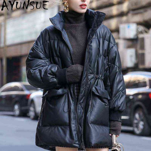ayunsue women genuine leather coat winter genuine sheepskin coat famale midlong warm down jackets new abrigos mujer invierno j220727, Black
ayunsue women genuine leather coat winter genuine sheepskin coat famale midlong warm down jackets new abrigos mujer invierno j220727, Black