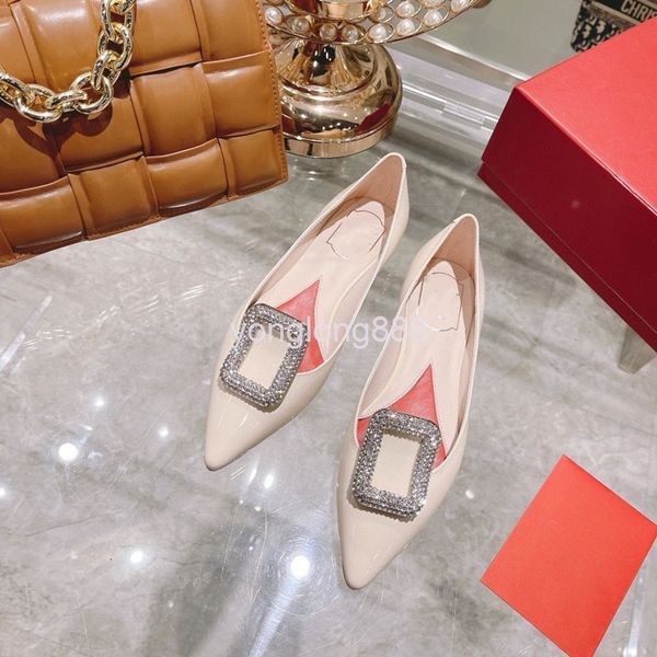 sandals high end quality single shoes women's flat sole leather pointed drill buckle, Black
sandals high end quality single shoes women's flat sole leather pointed drill buckle, Black