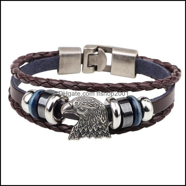 charm bracelets pretty eagle head bracelet vintage mti layer punk men male chic jewelry drop delivery 2021 ffshop2001 dhegi, Golden;silver
charm bracelets pretty eagle head bracelet vintage mti layer punk men male chic jewelry drop delivery 2021 ffshop2001 dhegi, Golden;silver