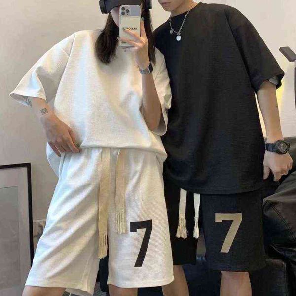casual sportswear is fashionable and versatile summer t-shirt set men's trendy brand sports short-sleeved shorts two piece match one cl, Gray
casual sportswear is fashionable and versatile summer t-shirt set men's trendy brand sports short-sleeved shorts two piece match one cl, Gray