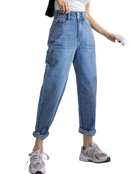 dazy solid high rise straight leg washed jeans 62xm#, Blue
dazy solid high rise straight leg washed jeans 62xm#, Blue