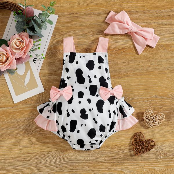 milk cow printed baby girls clothes set cute bow romper headwear outfits sleeveless bodysuit cartoon sets newborn clothing, Blue
milk cow printed baby girls clothes set cute bow romper headwear outfits sleeveless bodysuit cartoon sets newborn clothing, Blue