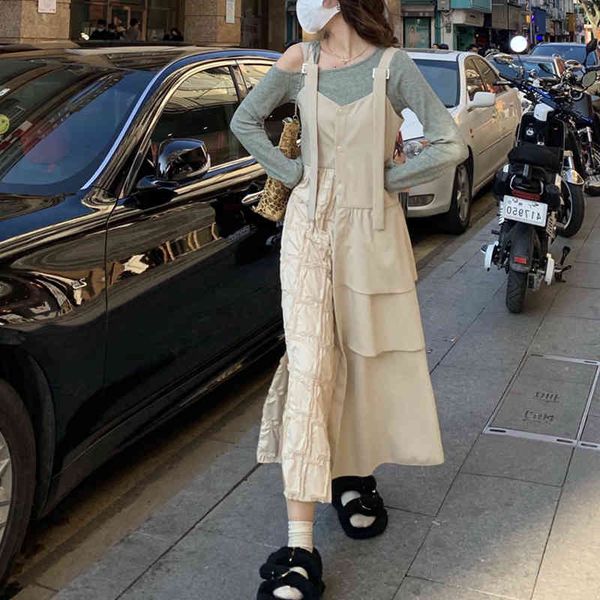 casual dresses jingtian | baroque fantasy "niche design stitched fabric slit strap dress adjustable jt45, Black;gray
casual dresses jingtian | baroque fantasy "niche design stitched fabric slit strap dress adjustable jt45, Black;gray