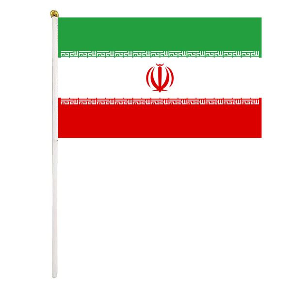 iran flag 14x21cm 2022 qatar world cup hand waving flag fans cheering flags with plastic flagpole for activity parade sports home decor
iran flag 14x21cm 2022 qatar world cup hand waving flag fans cheering flags with plastic flagpole for activity parade sports home decor