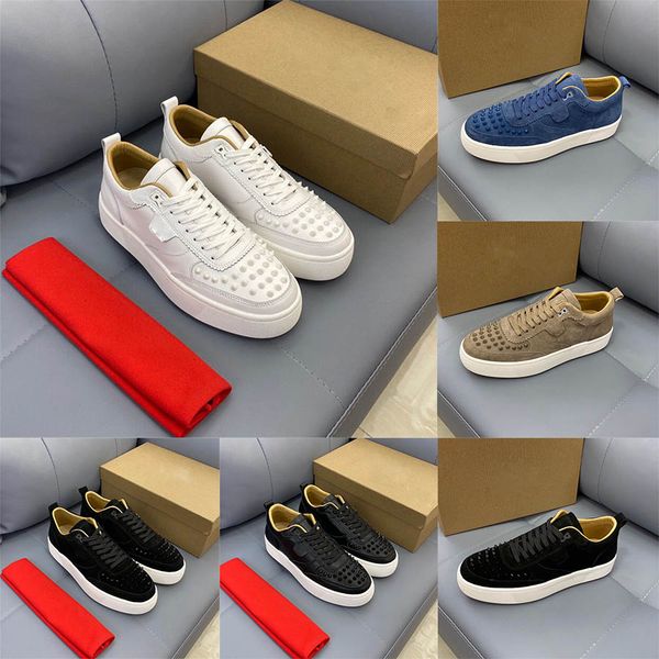 designer sneakers men women casual shoes rivet studs flat shoe red sole sneakers brand fashion popular party couple leather low trainers siz, Black
designer sneakers men women casual shoes rivet studs flat shoe red sole sneakers brand fashion popular party couple leather low trainers siz, Black