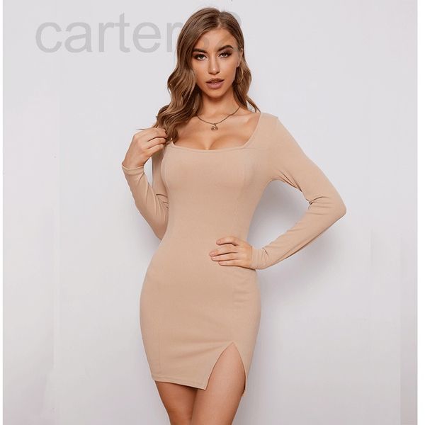 casual dresses designer 2022 women's spring new long sleeved knitted slit wrap hip dress hck92022, Black;gray
casual dresses designer 2022 women's spring new long sleeved knitted slit wrap hip dress hck92022, Black;gray