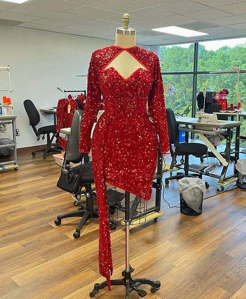 real picture gala prom gowns black girls long sleeve red sequin short prom dresses 2022 for party vog343
real picture gala prom gowns black girls long sleeve red sequin short prom dresses 2022 for party vog343