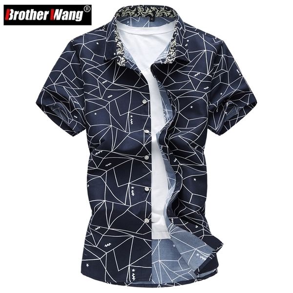 summer men shirt fashion plaid printing male casual short sleeve large size brand men's clothing 5xl 6xl 7xl 220322, White;black
summer men shirt fashion plaid printing male casual short sleeve large size brand men's clothing 5xl 6xl 7xl 220322, White;black