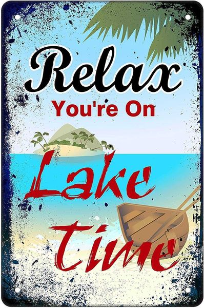 art decor tin sign es relax you're on lake time metal wall sign decor for nautical lake home 20x30cm vintage metal tin sign
art decor tin sign es relax you're on lake time metal wall sign decor for nautical lake home 20x30cm vintage metal tin sign