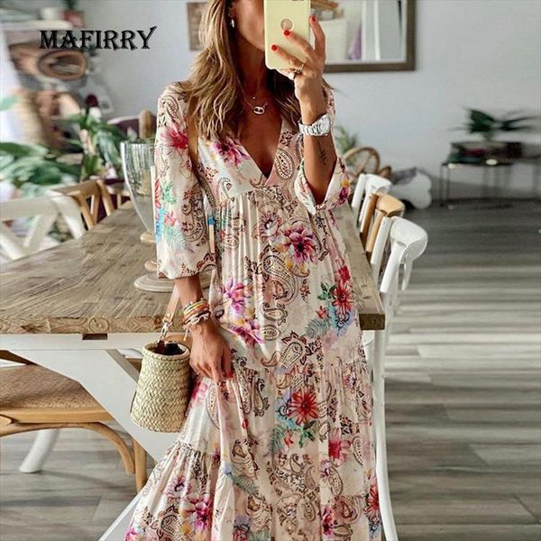 elegant ruffles floral print women high waist dress summer three quarter sleeve slim fit female loose v neck casual, Black;gray
elegant ruffles floral print women high waist dress summer three quarter sleeve slim fit female loose v neck casual, Black;gray