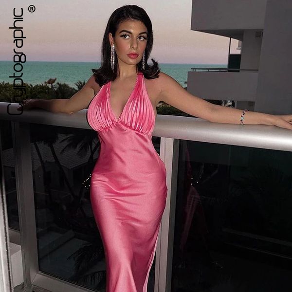 elegant plunge halter backless midi dress for women spring summer 2022 club party sleeveless satin sundress, Black;gray
elegant plunge halter backless midi dress for women spring summer 2022 club party sleeveless satin sundress, Black;gray