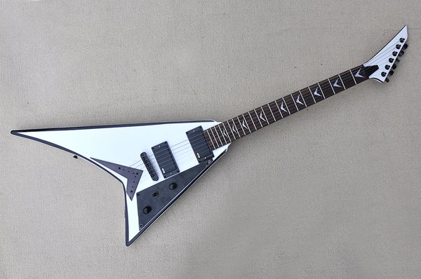 factory custom white electric guitar with black strips,black hardwares,rosewood fretboard,string through body,can be customized
factory custom white electric guitar with black strips,black hardwares,rosewood fretboard,string through body,can be customized